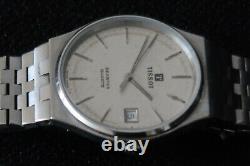 Tissot Seastar Mens Watch Silver Grey Baton Dial Stainless Strap A Classic
