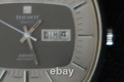 Tissot Seven Automatic Watch Mens Casual Grey & Chrome St/steel Strap A Classic