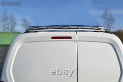 To Fit 06-14 Mercedes Sprinter Chrome Stainless Steel Rear Roof Light Bar + LEDs