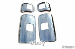 To Fit 2011+ Mercedes Atego Stainless Steel Mirror Covers Truck 4 Piece Set