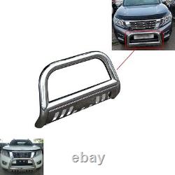 To Fit Nissan Navara NP300 Bull Bar Abar Front Bumper Stainless Steel Silver