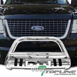 Topline For 2004-2020 F150/Expedition Bull Bar Bumper Grille Guard Stainless