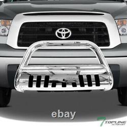 Topline For 2007-2021 Tundra/Sequoia Bull Bar Bumper Grille Guard Stainless