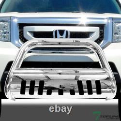 Topline For 2009-2015 Honda Pilot/Ridgeline Bull Bar Bumper Guard Stainless