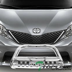 Topline For 2011-2020 Toyota Sienna Bull Bar Bumper Grille Guard Stainless