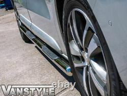 Toyota Proace 2016 L2 Mwb L3 Lwb Polished Chrome Stainless Steel Side Bar Steps