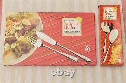 True Vintage WMF Fish Cutlery 14x Cromagam Buffet OVP 70's