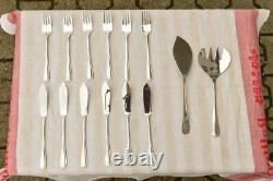 True Vintage WMF Fish Cutlery 14x Cromagam Buffet OVP 70's