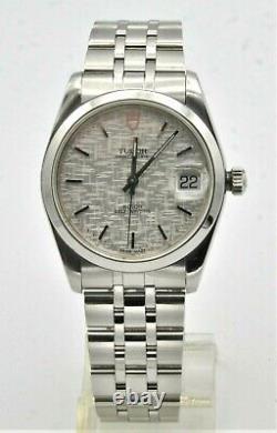 Tudor Prince Date Datejust Mosaic Dial 74000N Rotor self winding stainless ste