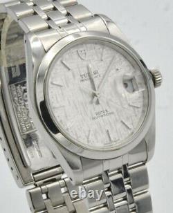 Tudor Prince Date Datejust Mosaic Dial 74000N Rotor self winding stainless ste