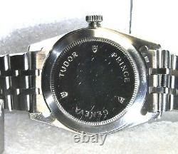 Tudor Prince Date Datejust Mosaic Dial 74000N Rotor self winding stainless ste