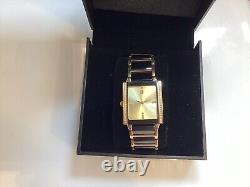 Tungsten And Diamond Mens Watch, Bezel & Dial Swiss Beautiful, Brand New