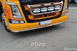 Under Bumper Spoiler Bar + Flush LEDs + Down Lights To Fit Volvo FH4 2013 2021