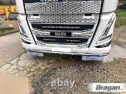 Under Bumper Spoiler Bar + Flush LEDs + Down Lights To Fit Volvo FH4 2013 2021