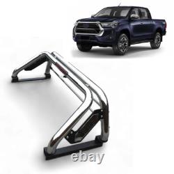 Universal Chrome / Stainless Steel Roll Bar RollBar with Brake lights Pickup 4x4