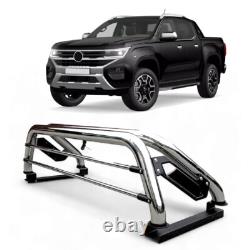 Universal Chrome / Stainless Steel Roll Bar RollBar with Brake lights Pickup 4x4