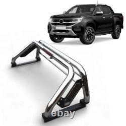 Universal Chrome / Stainless Steel Roll Bar RollBar with Brake lights Pickup 4x4