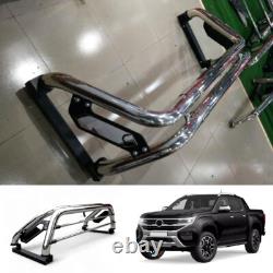 Universal Chrome / Stainless Steel Roll Bar RollBar with Brake lights Pickup 4x4