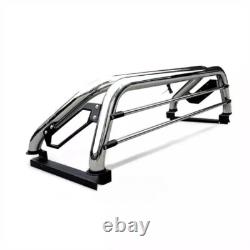 Universal Chrome / Stainless Steel Roll Bar RollBar with Brake lights Pickup 4x4