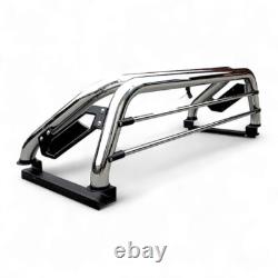 Universal Chrome / Stainless Steel Roll Bar RollBar with Brake lights Pickup 4x4