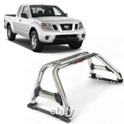 Universal Chrome stainless steel Roll Bar with Brake lights DOUBLE CAB 2005 ON