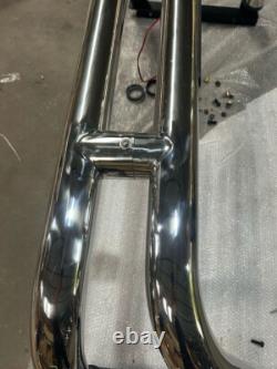 Universal Chrome stainless steel Roll Bar with Brake lights DOUBLE CAB 2005 ON