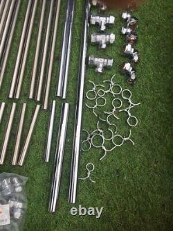 Urinal Pipe Kits and chrome fittings chrome pipe joblot to clear