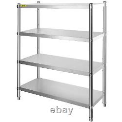 VEVOR Stainless Steel Shelving Racking Commercial 61x47x19 Storage Unit