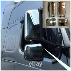 VOLVO FH12/FH13 Chrome Wing Mirror Cover Set 4Pieces Stainless Steel