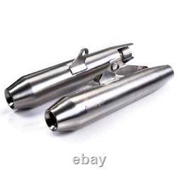 V&H Brushed Stainless Slip On Muffler A9600530 Fits Street Twin 917474