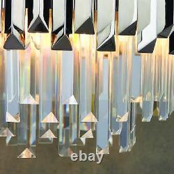 Valetta 6 Light Pendant Clear Crystal & Polished Stainless Steel