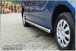 Vauxhall Vivaro 01-14 76mm H/duty Swb Side Bars Stainless Steel Chrome Steps Van
