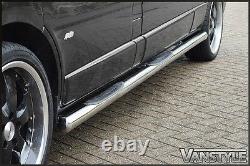 Vauxhall Vivaro 01-14 76mm Lwb 3 Steps Rhd Side Bars Stainless Steel Chrome Step