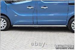 Vauxhall Vivaro 01-14 Sportline Side Bars Lwb Polished Stainless Chrome Quality