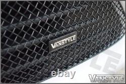 Vauxhall Vivaro 1419 Front Bumper Grille Black Stainless Mesh Grill Not Chrome