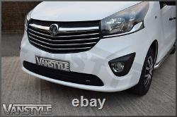 Vauxhall Vivaro 1419 Front Bumper Grille Black Stainless Mesh Grill Not Chrome