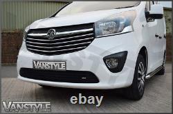 Vauxhall Vivaro 1419 Front Bumper Grille Black Stainless Mesh Grill Not Chrome