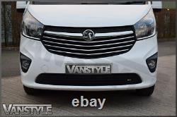 Vauxhall Vivaro 1419 Front Bumper Grille Black Stainless Mesh Grill Not Chrome