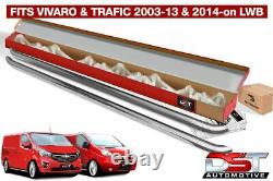 Vauxhall Vivaro 2001-14 Sports Side Bars Lwb Chrome Stainless Steel Oem Quality