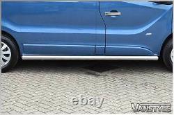 Vauxhall Vivaro 201419 76mm H/duty Lwb Side Bars Chunky Stainless Steel Chrome