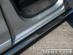 Vauxhall Vivaro 2019 Polished Chrome Stainless Steel 60mm Side Bar Steps