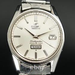 Vintage 1974 N-MINT SEIKO 6218-8970 Seikomatic Weekdater 35Jewels Men Watch
