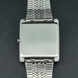 Vintage 1978 N-MINT SEIKO EMBLEM 7832-5050 Date Square Tank ShapeMen