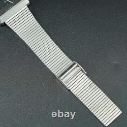 Vintage 1978 N-MINT SEIKO EMBLEM 7832-5050 Date Square Tank ShapeMen