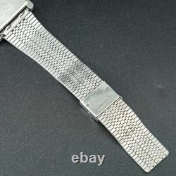 Vintage 1978 N-MINT SEIKO EMBLEM 7832-5050 Date Square Tank ShapeMen