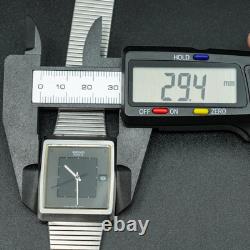Vintage 1978 N-MINT SEIKO EMBLEM 7832-5050 Date Square Tank ShapeMen