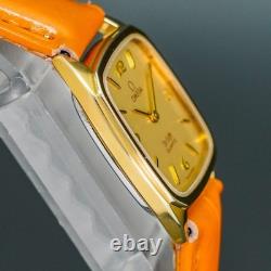 Vintage 1980 MINT OMEGA DE VILLE 591.0187 Cal. 1387 Square Quartz Women Watch