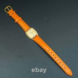 Vintage 1980 MINT OMEGA DE VILLE 591.0187 Cal. 1387 Square Quartz Women Watch