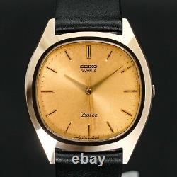 Vintage 1981 SEIKO Dolce 5931-5380 New Band NSAG Gold Men Watch