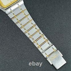 Vintage 1982 N-MINT SEIKO Dolce 9521-5020 Original Band Square Tank ShapeMen